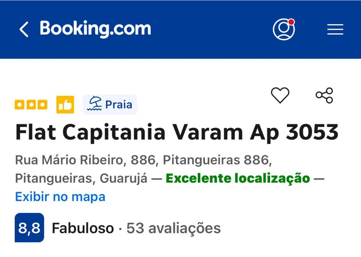 Flat Capitania Varam Ap 3053 Guarujá Eksteriør billede